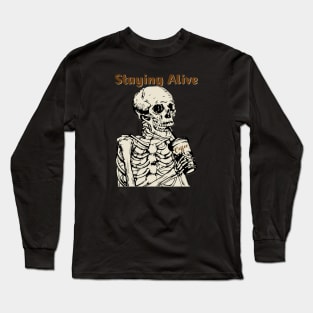 Halloween Staying Alive Long Sleeve T-Shirt